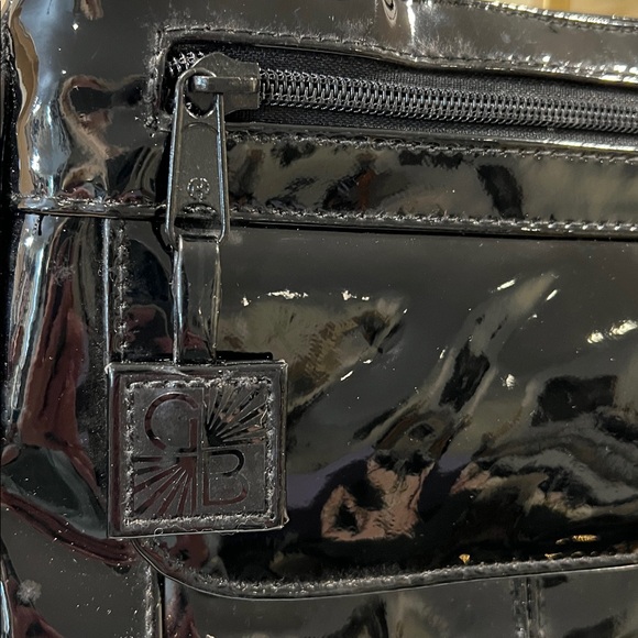 Gianni Bernini Black Patent Leather Shoulder Bag - Picture 4 of 10